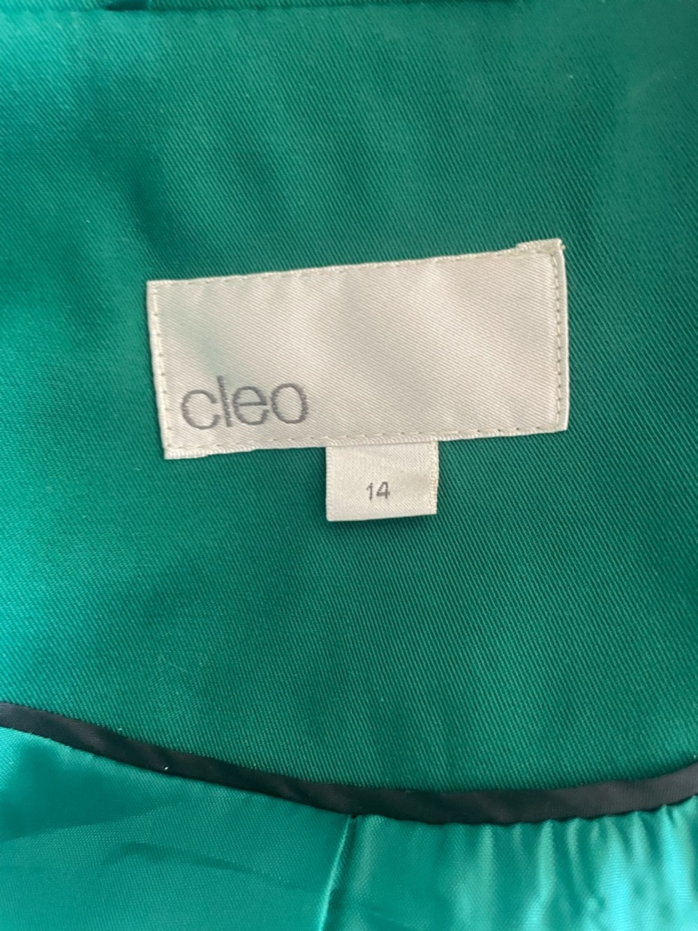 Cleo Emerald Green Belted Trench Coat - Picture 9 of 10